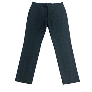 Ted Baker Men's Pants Armtron Slim Fit Glen Plaid Wool‎ Blend Size 33R Preppy